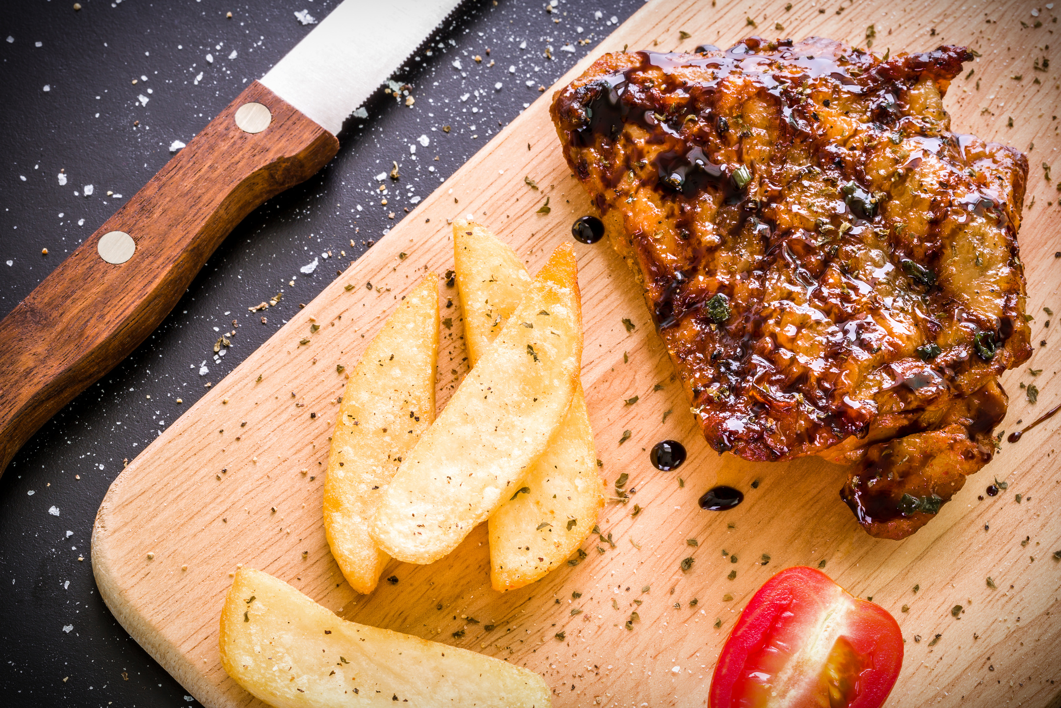 Chicken Steak on Wood / Chicken Steak